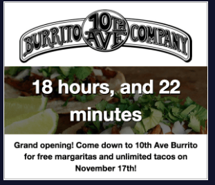 The Countdown Ad Type from Broadstreet